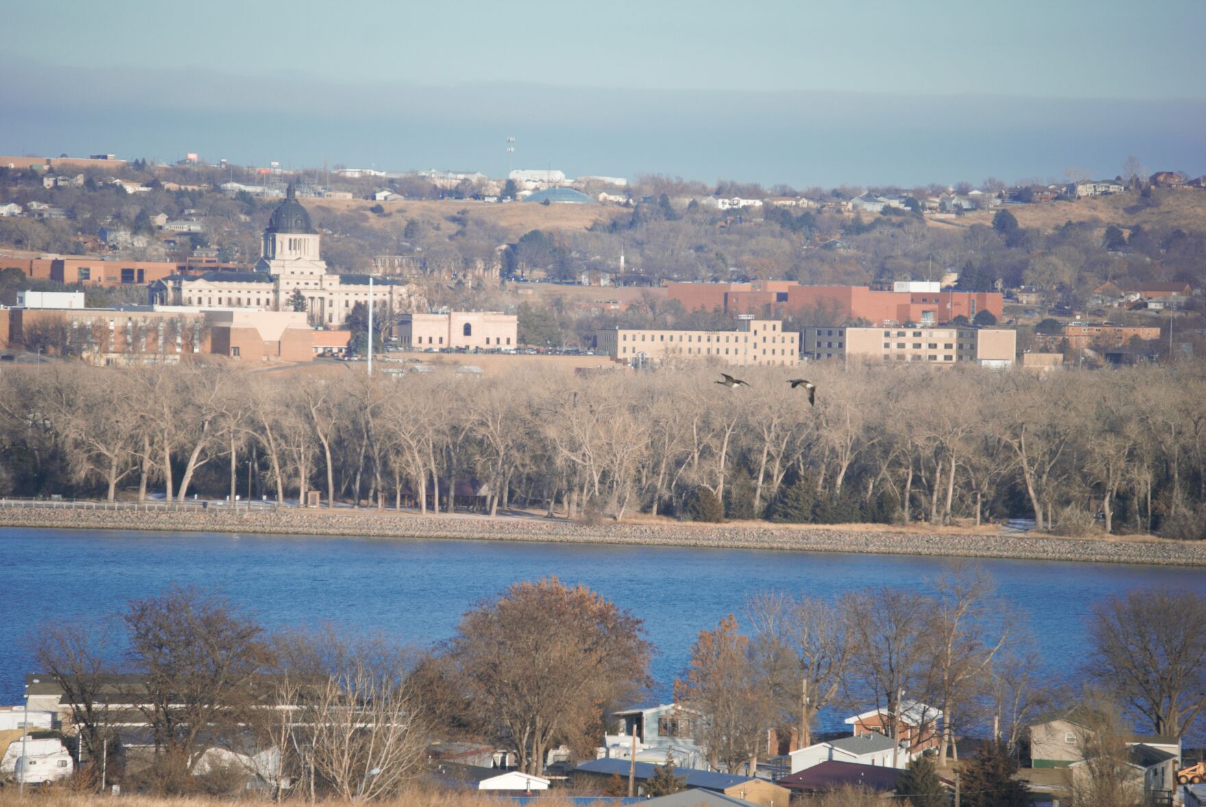 Across the river